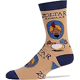 Oooh Yeah Men's Novelty Zoltar Crew Socks, Funny Crazy Silly Casual Dress Cotton Socks