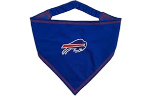 Pets First NFL Buffalo Bills TIE Bandana, Large/X-Large. Dog Bandana Scarf Bib for Pet Cat Dog. The Ultimate Game-Day, Party Bandana (BUF-3550-L-XL)