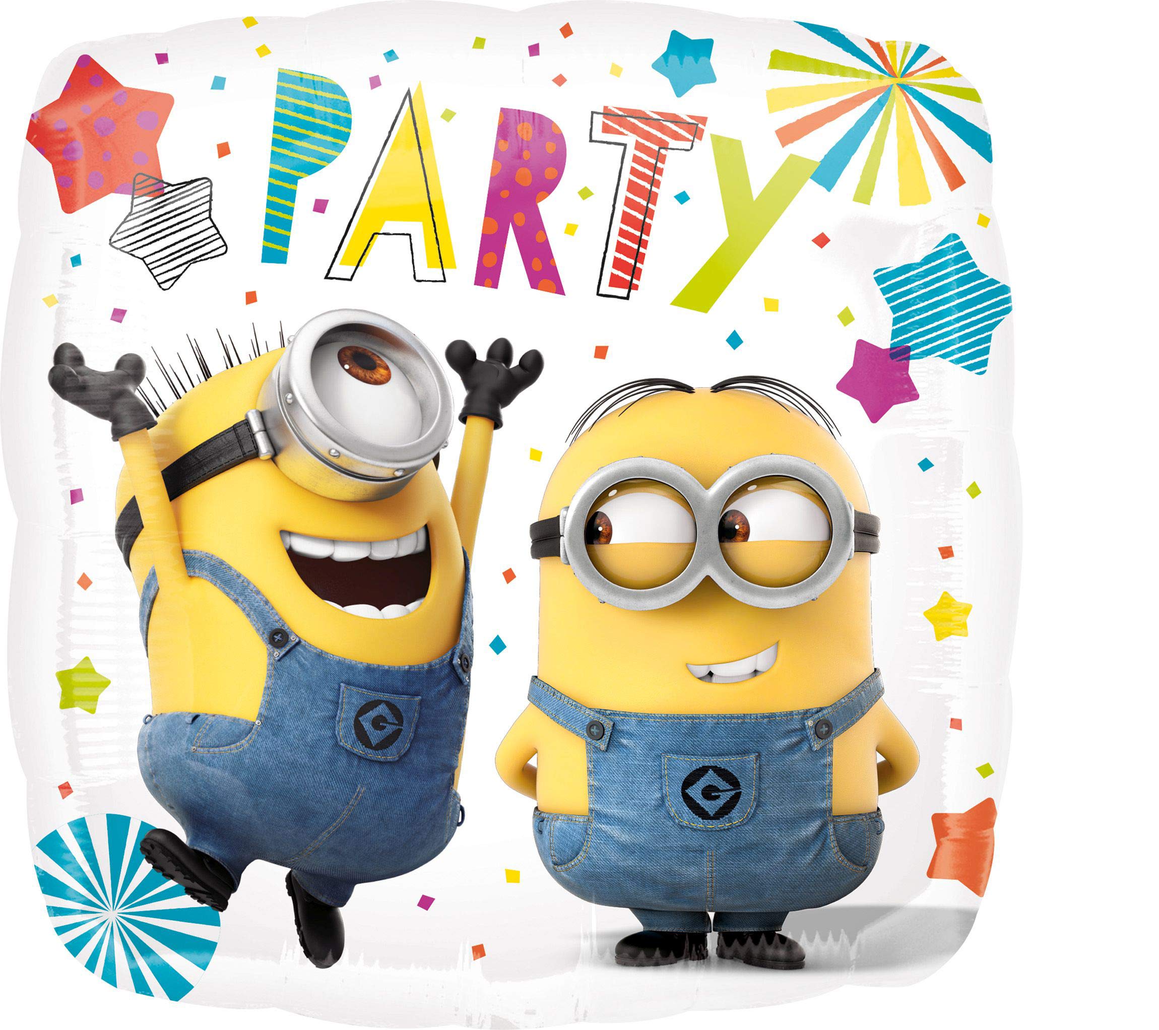 Amscan 10022868 Foil Balloon with Despicable Me Minion Design-1 Pc, Multicolour, Large