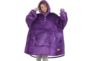 Degrees of Comfort Wearable Blanket Hoodie for Adults Women & Men - Cozy Warm, One Size Fits All