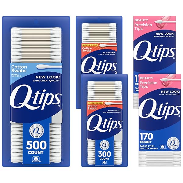 Q-TIPS COTTON SWABS, VARIETY PACK, ORIGINAL, HYGIENE SHIELD...