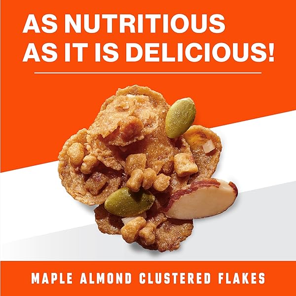 WHEATIES PROTEIN BREAKFAST CEREAL, MAPLE ALMOND, 22G PROTEIN, BREAKFAST OF CHAMPIONS, 16 OZ