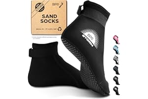BPS New Zealand 'Storm' 3mm Neoprene Socks - Glued & Stitched Anti-Slip Wetsuit Swim Socks Dive Boots for Beach Water Sports