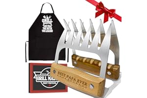 LEWARAN Papa Gifts, Fathers Day Papa Meat Claw Gifts from Grandkids, Meat Shredder Claws for Pork, Chicken BBQ Smoker Accessories for Outdoor Indoor Cooking Father's Day New Year Party