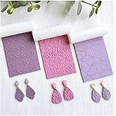KEOKER Polymer Clay Texture Roller - 3PCS Boho Set for Making Earrings, Like Texture Sheets, Great with Clay Cutters