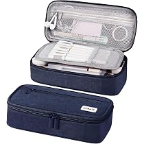 Trousse à Crayons Grande Capacité Sonuimy – Dépliable, Imperméable, Bleu Ciel, Pour Stylos, Maquillage Ou Organisation Bureau