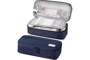 WEMATE Large Pencil Case, Big Capacity Pencil Pouch Stationery Pen Bag, Storage High Capacity Bag Pouch Holder Box Organizer,