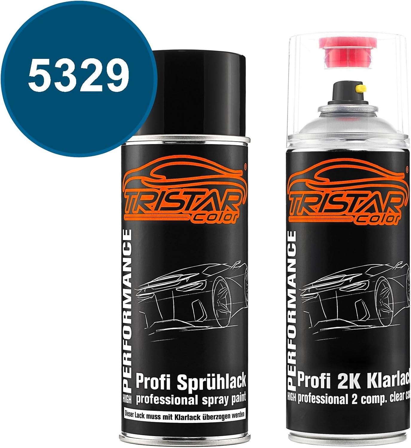 TRISTARcolor Autolack 2K Spraydosen Set Für Mercedes/Daimler Benz 5329