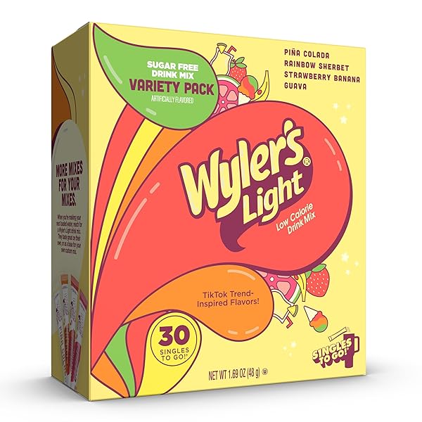 WYLER’S LIGHT ISLAND FLAVORS VARIETY PACK, SINGLES TO...
