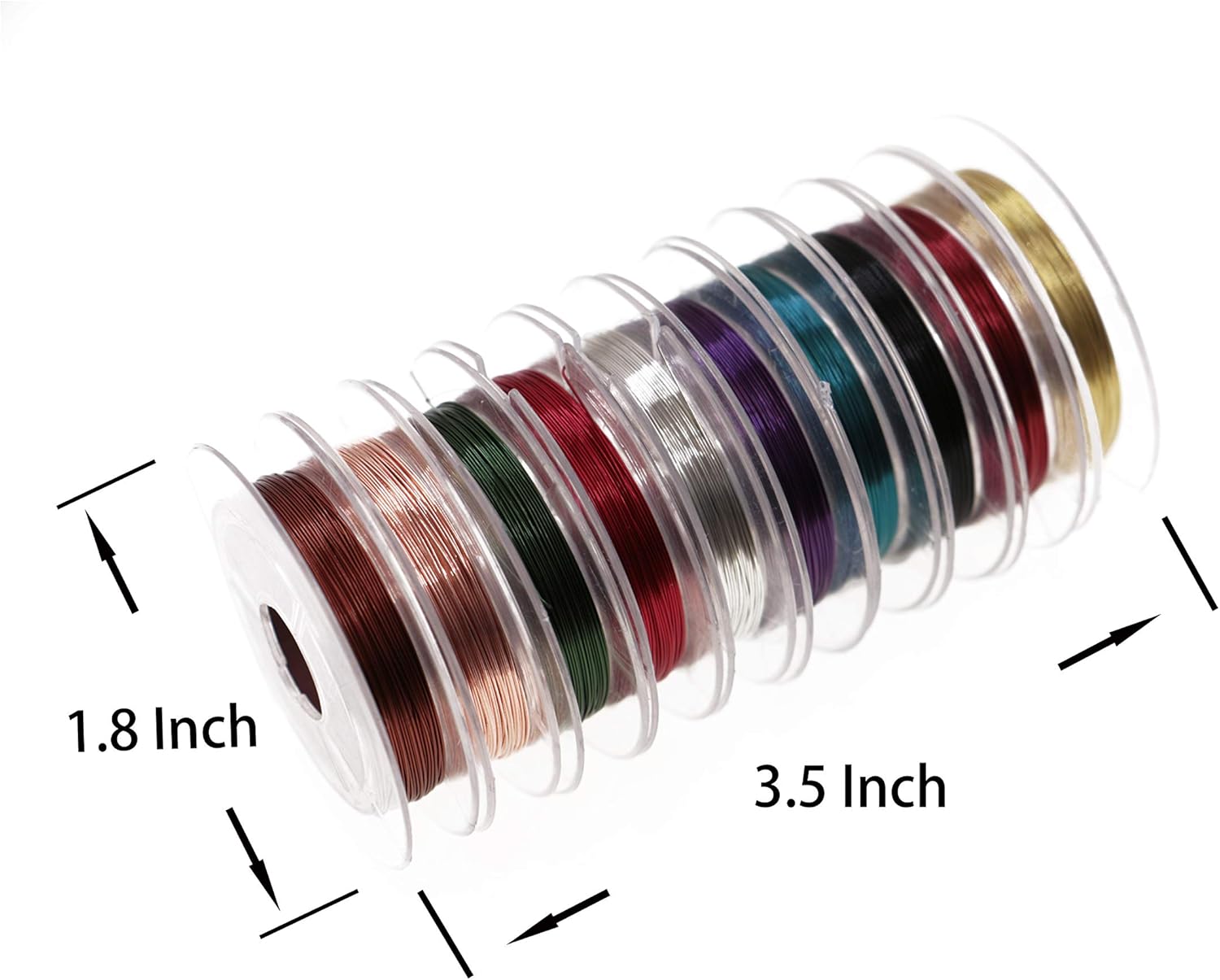 Temorah 10 Colors 0.3MM Copper Wire Fly Tying Materials for Handmade Fly Fishing (Assorted(10 Colors)) : Sports & Outdoors