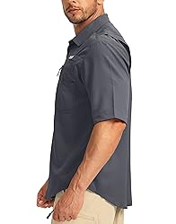 Men's Fishing Shirts with Zipper Pockets UPF