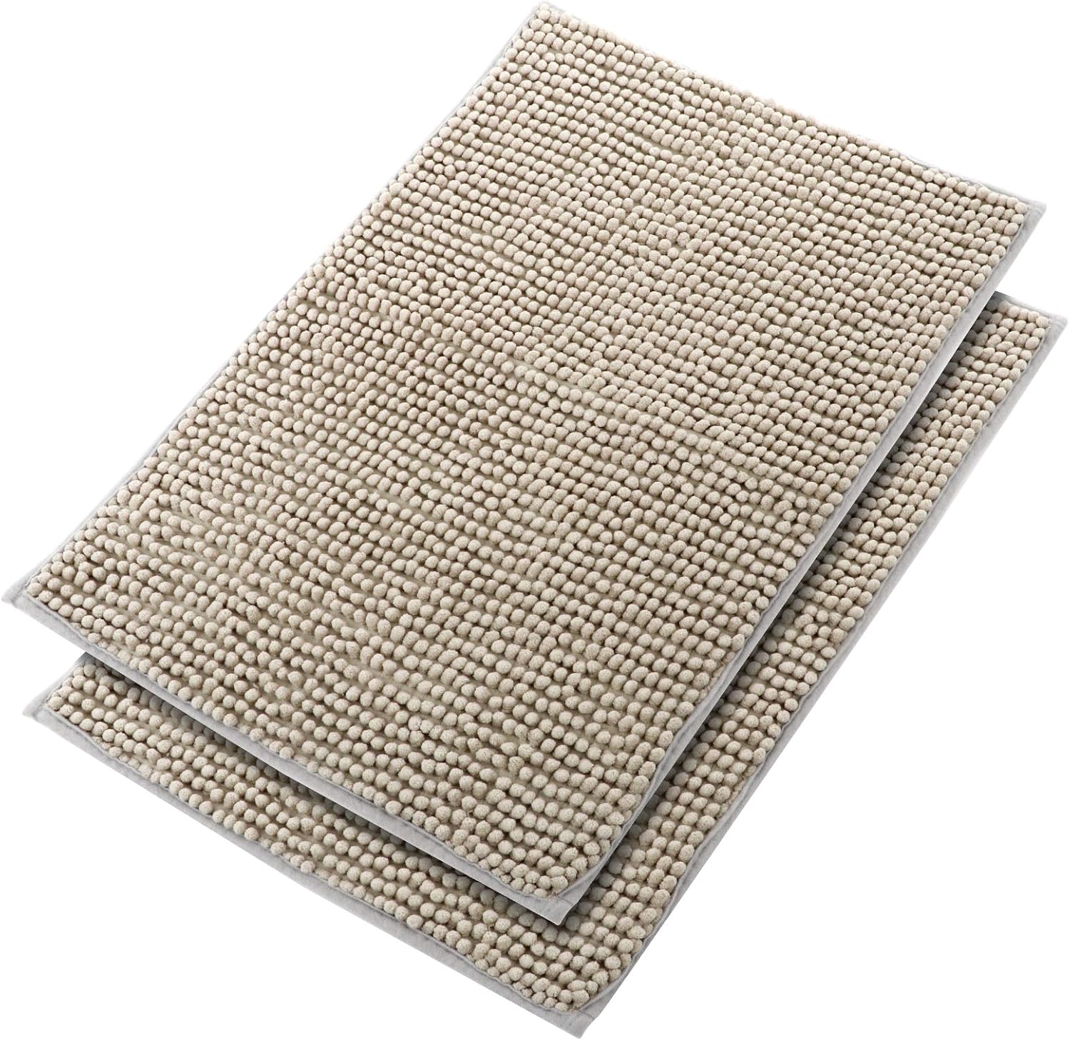 Fashion Dlopk Non Slip Bath Mat Washable Quick Drying Modern Microfiber Bath Mat For Bathtub Shower And Bathroom Silver Grey 40 X 60 Cm 2 Pack Kitchen Home Factory Direct Kingpneus Com