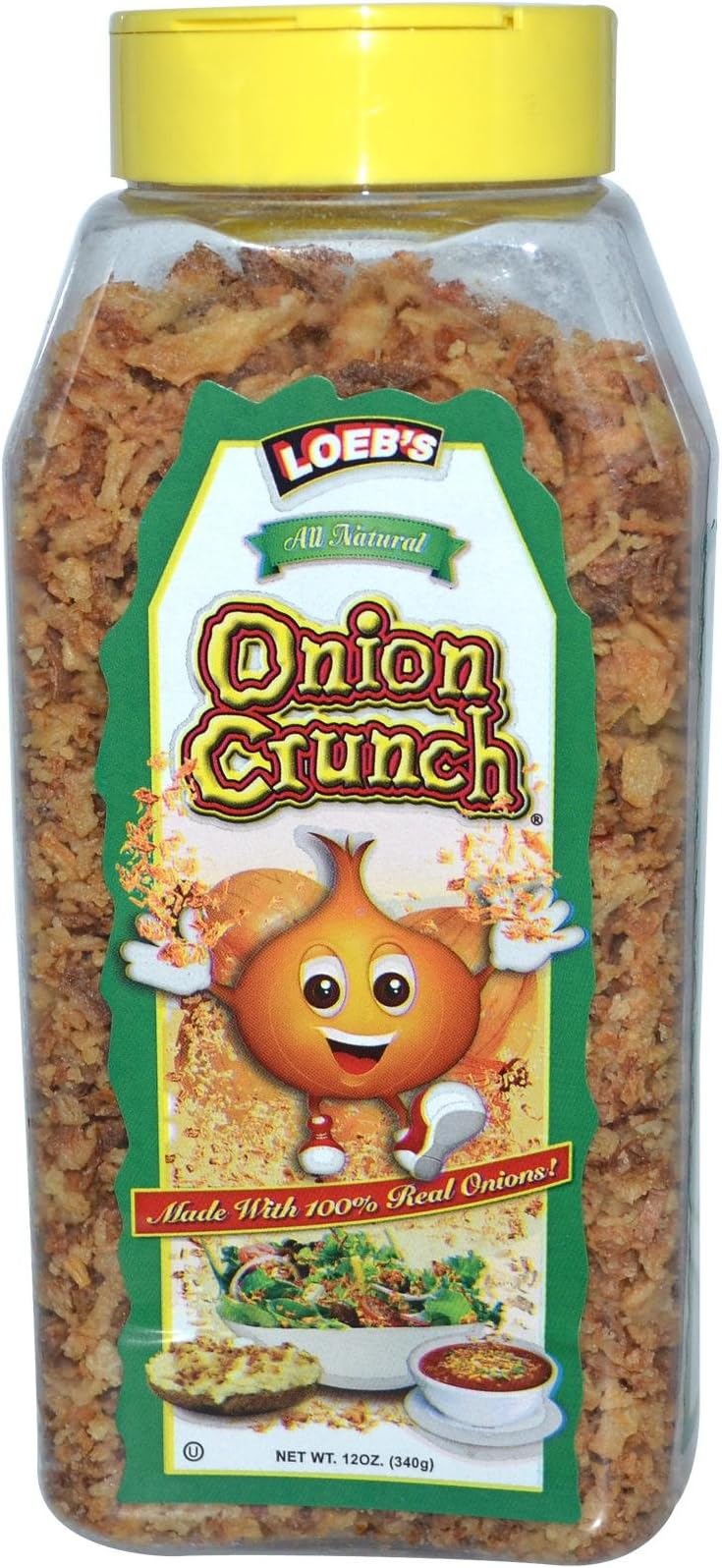 Loeb's All Natural Onion Crunch 12 oz Jar