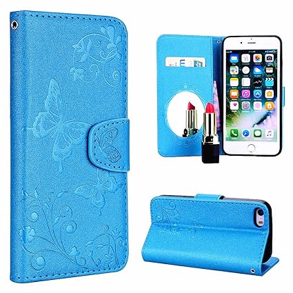 ZCRO Hülle für iPhone SE/iPhone 5S / iPhone 5C / iPhone 5, Handyhülle Schutzhülle für iPhone SE 5S 5 5C Hülle Case Leder Cove