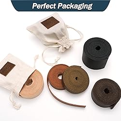 JinRuiKJ Top Grain Leather Strap - 1 Inch Wide 72