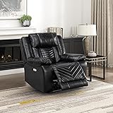 Lexicon Power Recliner Chair, Faux Leather