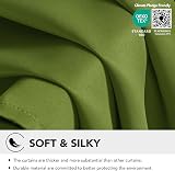 Deconovo Eyelet Thermal Blackout Curtains Green 42 x 54 Inch 2 Panels</wbr> view 6