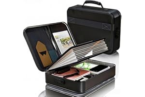 VIZOSHI Fireproof Document Box (Soft-Shell) with Lock & Waterproof Zipper, 5200°F Safe for Important Documents, Certificates, Laptop Portable File Organizer for Home, Office, Travel Storage