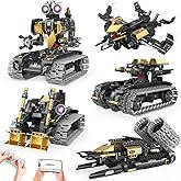 Ansnibe Robot Building Kit with APP/Remote Control STEM Gifts for Boys Age 6-16,Technic Coding Robotic Toys for Kids Birthday, Buildable 5in1 Models with 323+ Pieces