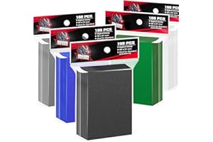 VKshop 500 Count Matte Card Sleeves Toploader for Trading Cards, Penny Card Sleeves,Plastic Card Protection for Baseball, Football,Magic,MTG,Sports Card Sleeves (5 Colors)