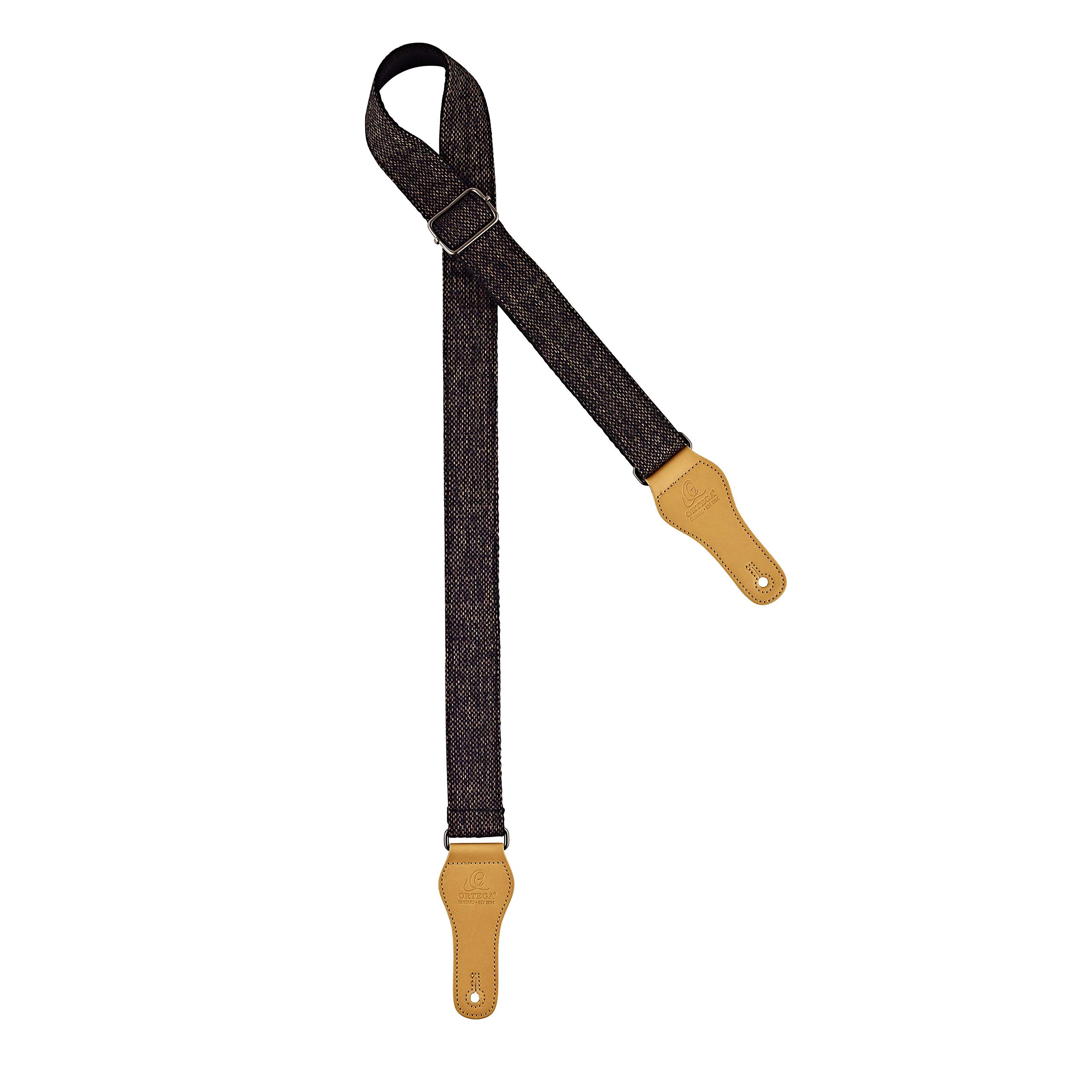 Ortega Guitars Adjustable Ukulele Strap – Casual Series – Cotton, Dark (OCS-200U)