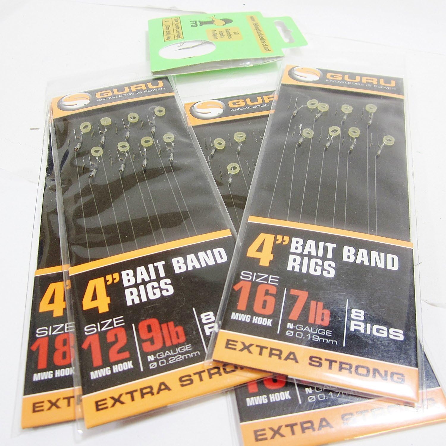 Terminal Tackle THE FULL RANGE GURU READY TIED RIGS 4 INCH HOOKS TO