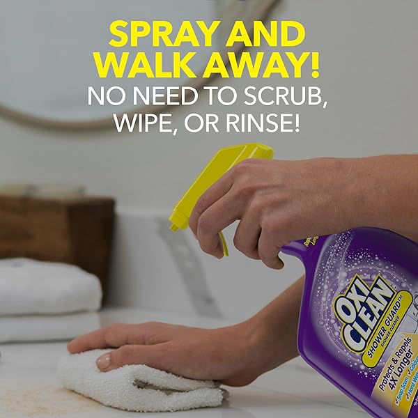 OXICLEAN SHOWER GUARD DAILY SHOWER CLEANER, 30 OZ., PROTECTS & REPELS STAINS