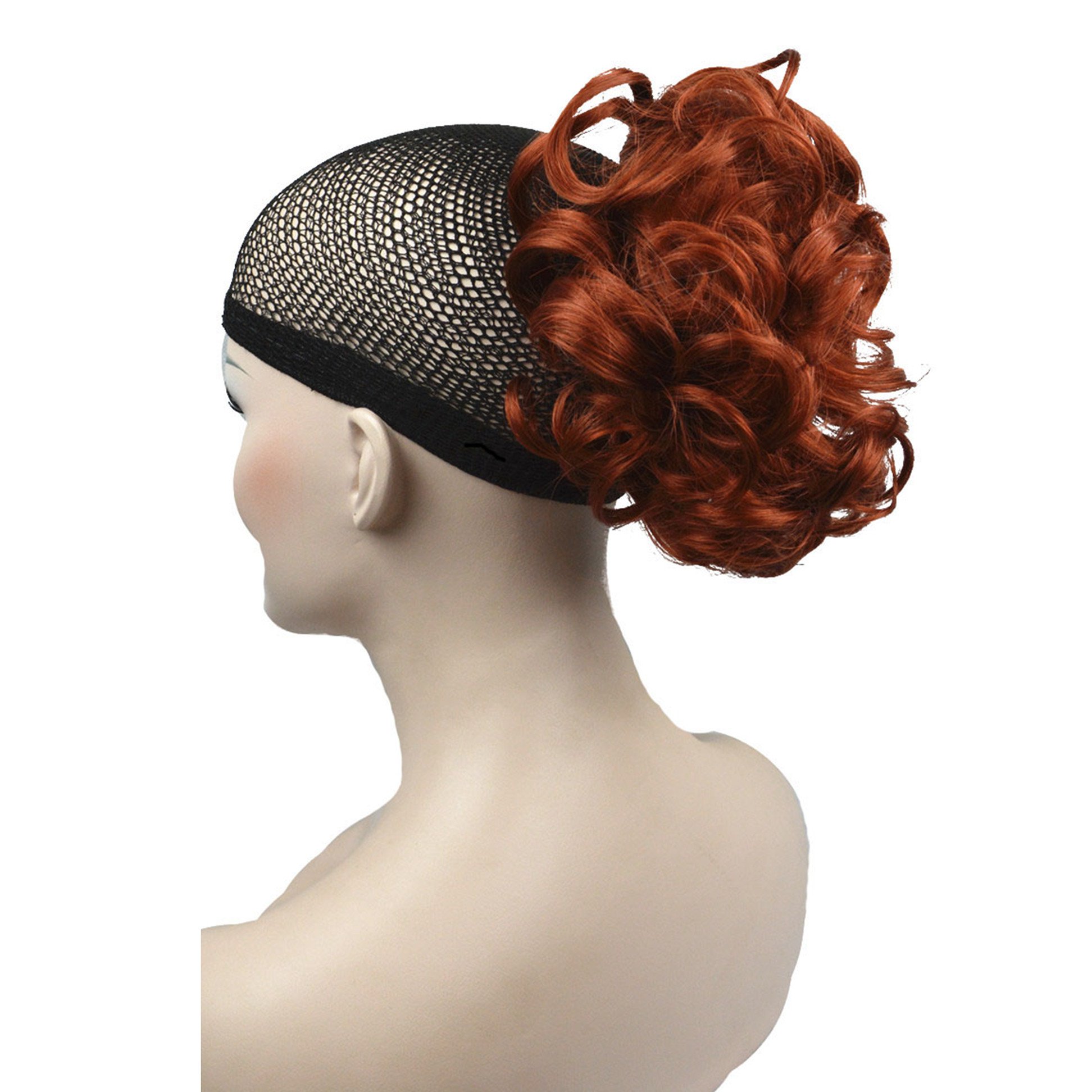 Lydell 6" Short Ponytail Hair Piece Wavy Claw Clip In/on Hairpiece Hair Extension (130 Copper Red)