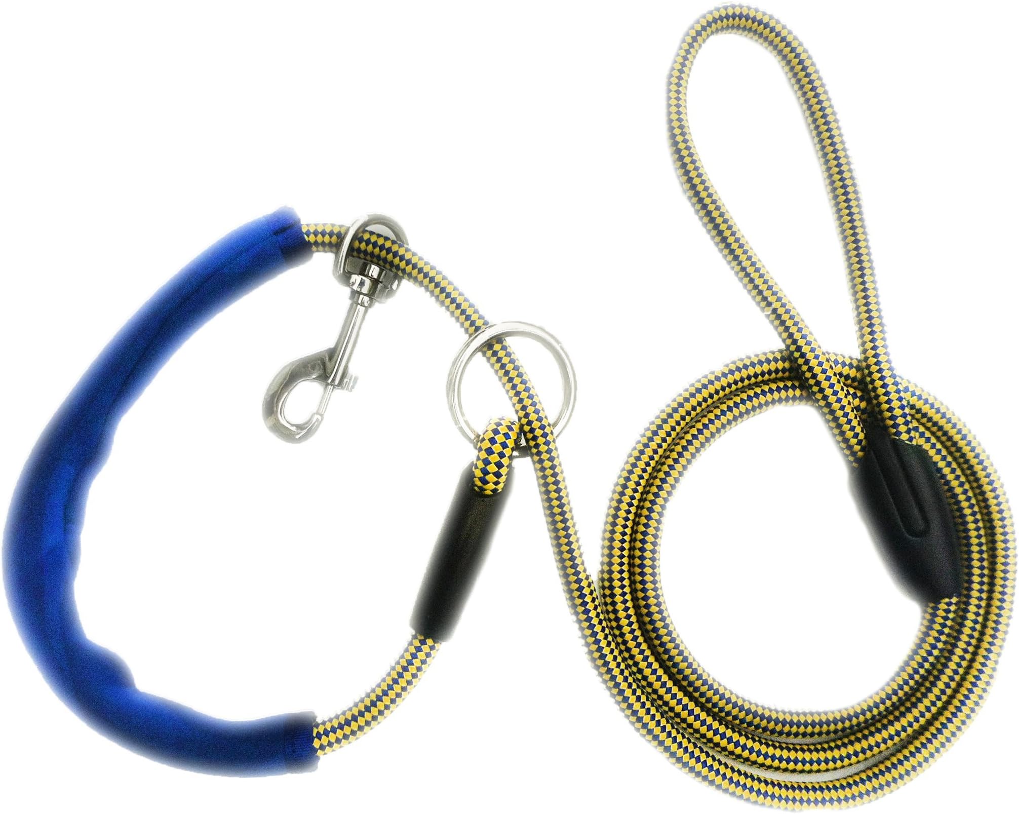 Paws AboardMonster Walker Anti No Pull Large Dog Harness/Leash Blue/Yellow
