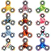 SCIONE 12 Pack Fidget Spinner Toy, Finger Spinner Fidget Pack-Anxiety Toys Stress Relief Reducer- Party Favors for Kids/Adult