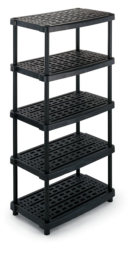 Terry - Extrahohes Kunststoff-Regal mit 5 belüfteten Stufen, TS1000518