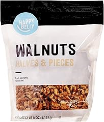Amazon Brand - Happy Belly California Walnuts Halves and Pieces, 40 ounce