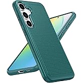 FNTCASE for Samsung Galaxy S24 Case: Dual Layer Heavy Duty Cell Phone Protective Cover Shockproof Rugged with Non-Slip Textured - Military Drop Protection Bumper Tough - 2024, 6.2inch Green
