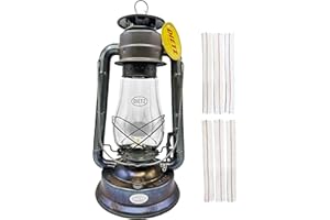 LIGHT OF MINE "LET IT SHINE" Light of Mine - Dietz #80 Blizzard Oil Lantern with 7/8" Replacement Wick Strips (Unfinished)