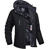TACVASEN Women's Waterproof Winter Jacket Ski Hooded Insulated Jacket Fleece Warm Snow Outdoor Rain Windbreaker