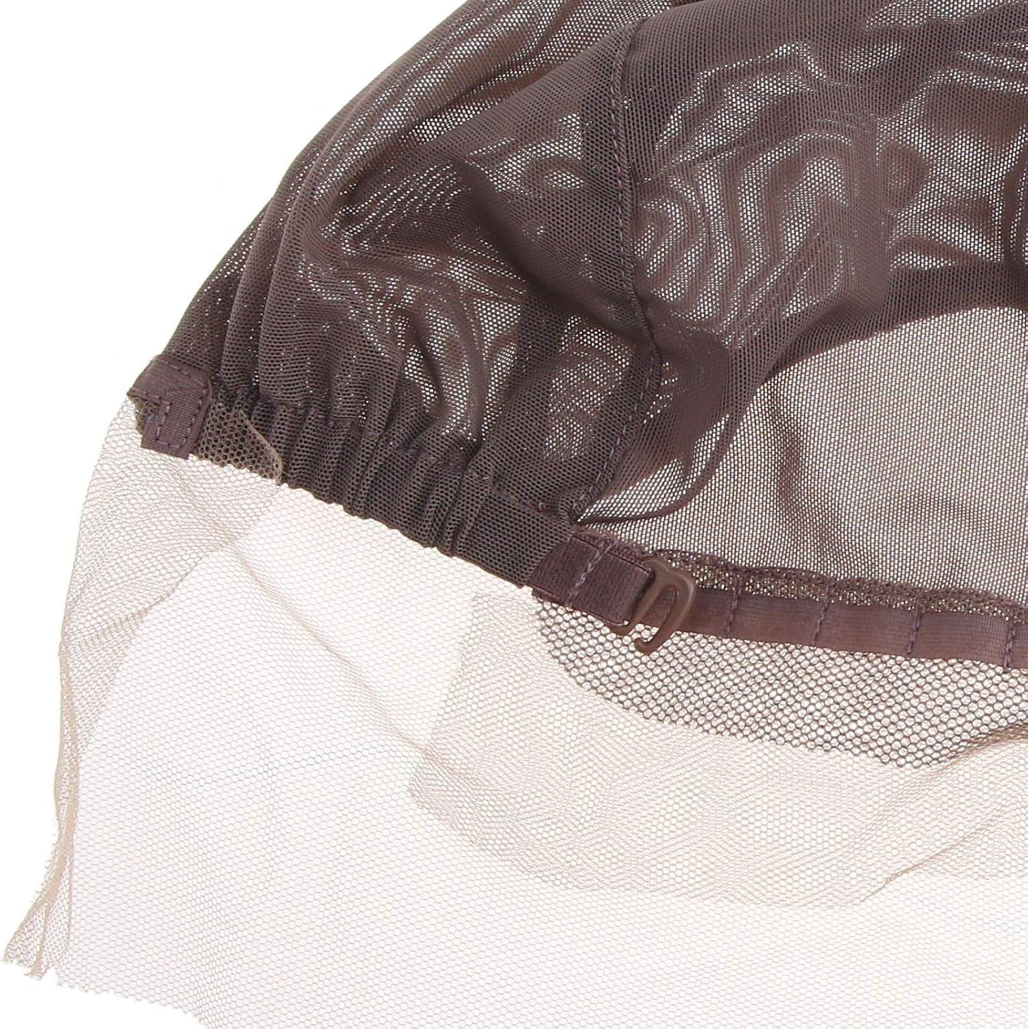 YINETTECH Lace Front Net Cap for Wearing Wigs Soft Stocking Fabric Control Hair Under Wig, Medium Brown - Image 4