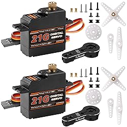 Miuzei 21G Micro Servo Motor Metal Geared Mini