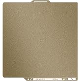 Thicker 0.77mm Textured PEI Build Plate with QR Code for Bambu Lab P2S X2D X1 X1C X1E P1P P1S A1 Hot Bed,257x257mm Double Sided Heated Bed Flexible Spring Steel Sheet for Bambus 3D Printer Platforms