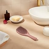 Tangle Teezer Large Ultimate Detangler Hairbrush Pink Velvet - Wet & Dry Hair view 6
