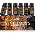 Auelife Men Essential Oils Set for Diffusers for Home, 6x10ml Scented Oil | Masculine Essential Oil for Candle Making, Aromat