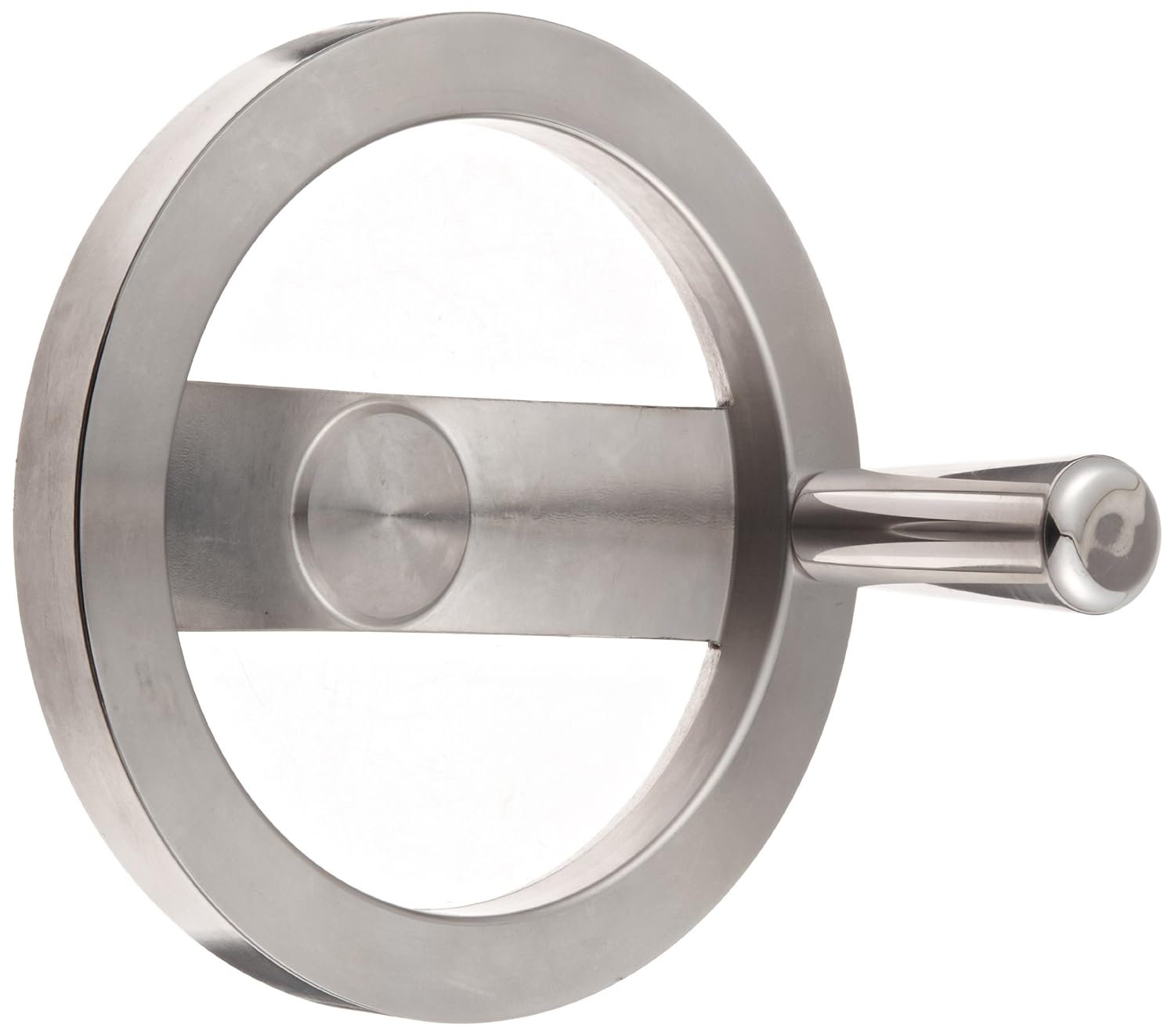 2 Spoked Stainless Steel 303 Dished Hand Wheel with Revolving Handle, 6