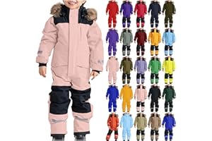 Boys And Girls Snowsuit One Piece Waterproof Windproof Snow Suits Solid Winter Warm Child Ski Overalls 3-15 Years
