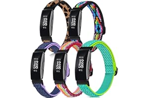 Attbbon Stretchy Bands Compatible with Fit bit Inspire 2 Replacement Bands for Women, Adjustable Soft Elastic Sport Wristband Accessory Fits for Fit bit Inspire 2/Inspire HR/Inspire/Ace 3/Ace 2 Watch