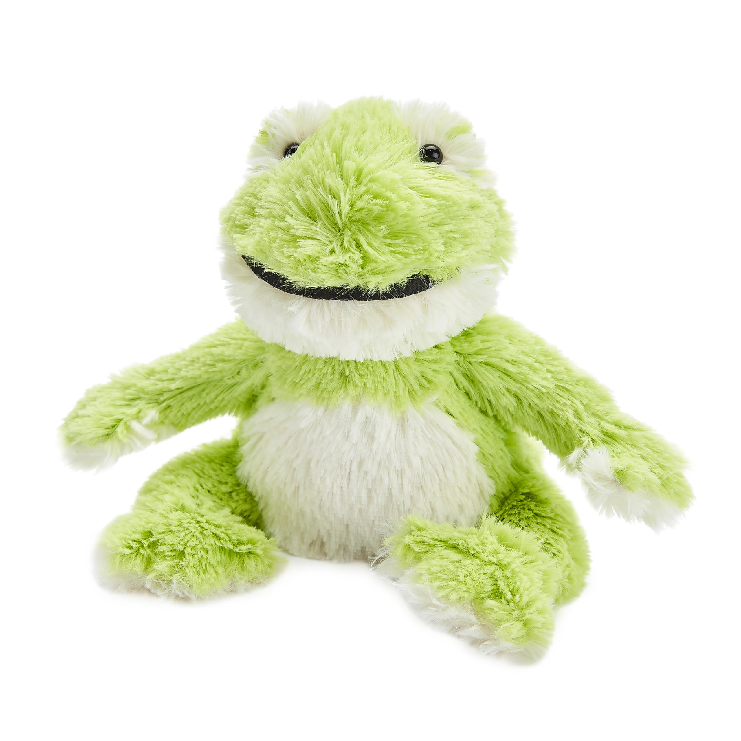 Warmies Junior Plush Frog, Weighted Microwavable Heat Pad, Lightly Scented with French Lavender - Medium