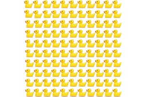 120pcs Mini Resin Ducks for Crafts Tiny Ducks Miniature Figures for Aquarium Garden Landscape Dollhouse Ornament Potted Decor