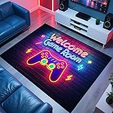 Gaming Rug for Room,3'x5' Gamer Rugs with Non-Slip Backing,Game Room Carpet for Bedroom and Livingroom Decor