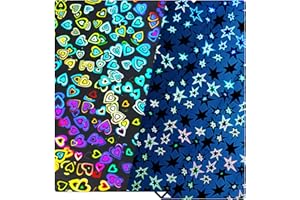 WEFUIT JUUPINE Upgraded Kobra S1 Build Plate 264x276MM Double Sided Smooth Holographic Heated Bed Spring Steel Flexible Platform for Anycubic Kobra S1 Combo 3D Printer (North Star+Sweetheart)