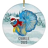 Santa Hat and Scarf Welcome Winter Blue Yellow