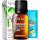 Gya Labs Patchouli Oil for Diffuser & Aromatherapy - 100% Natural Patchouli Essential Oil for Skin, Body, Perfume & Candle Ma