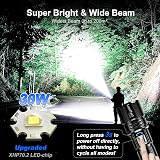 Lumitact XHP70.2 LED Torch 500000 Lumens Rechargeable Flashlight 5 Modes Zoom view 2